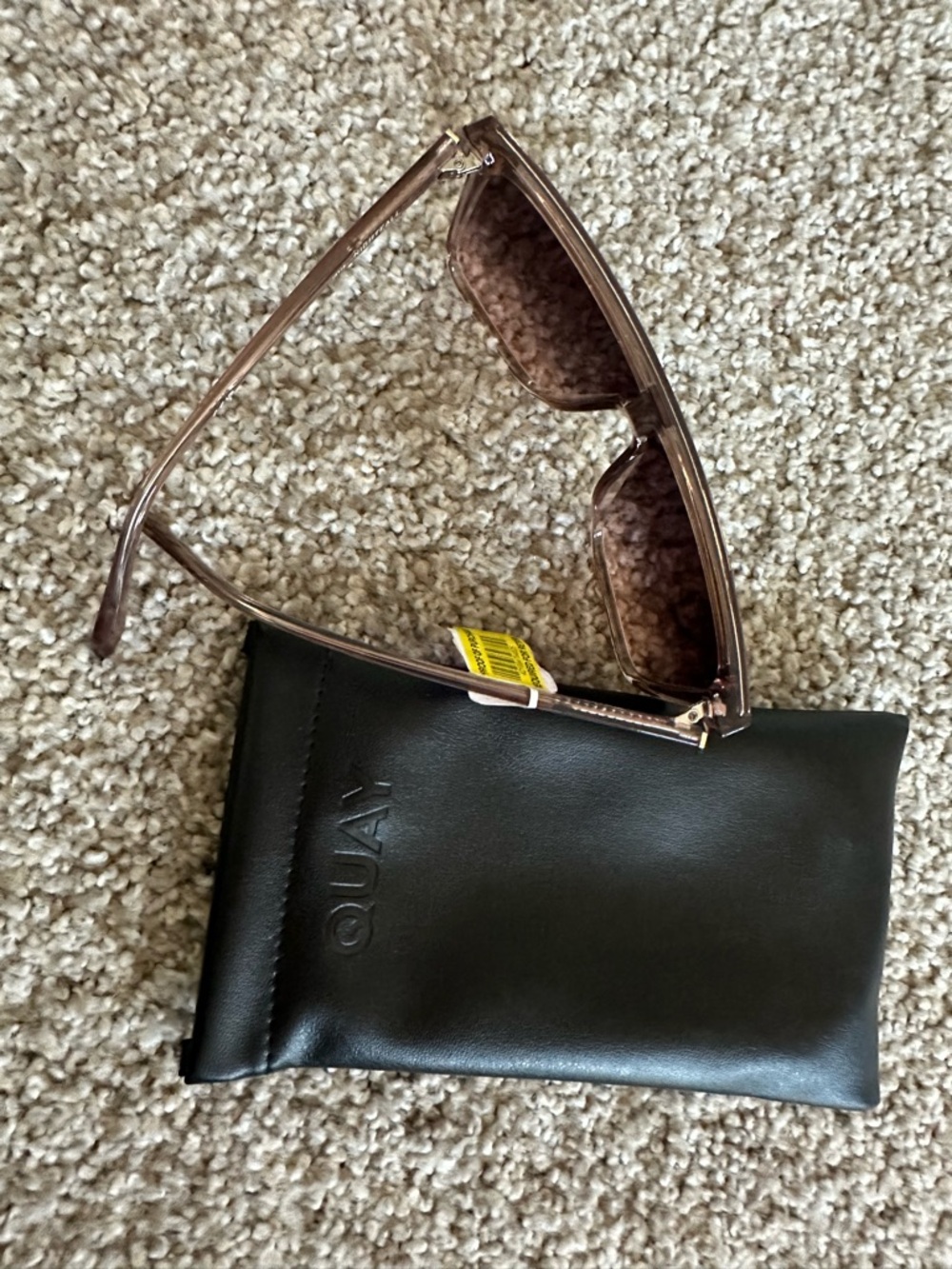 Quay Australia Brown Shield Sunglasses with Gradient Lenses NWT nightfall - Picture 10 of 10